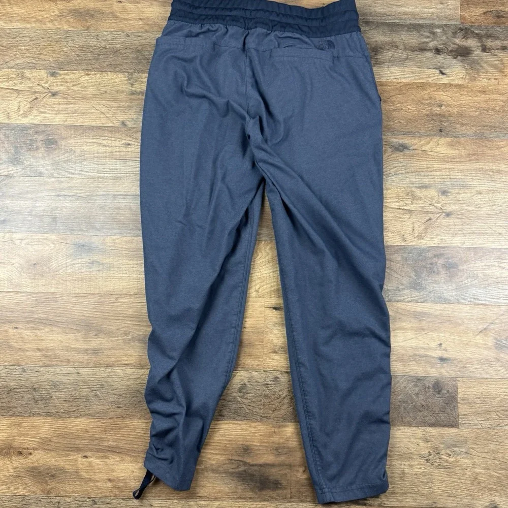 North Face Pants Womens M Blue Drawstring Outdoor Hiking‎ Ruched Leg Yoga